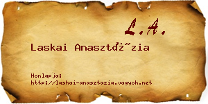 Laskai Anasztázia névjegykártya